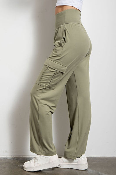 BUTTER STRAIGHT LEG CARGO PANTS - Madison Gable Designs
