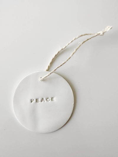 Sentiment Ornaments: Peace - Madison Gable Designs